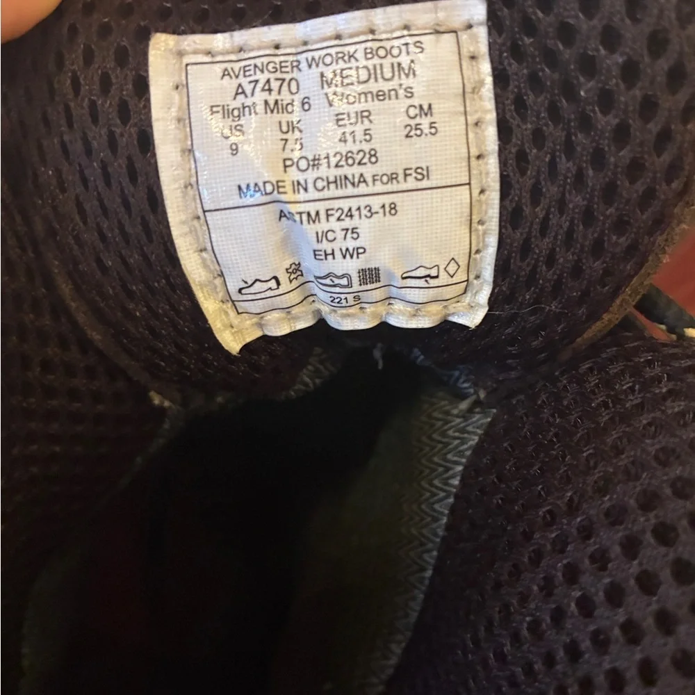 Avenger Framer Women's Work Boots Brown Leather Size 9
